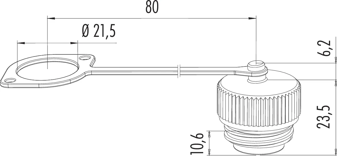 Schutzkappe Serie 692 / 693, Flanschdose – Bild 2