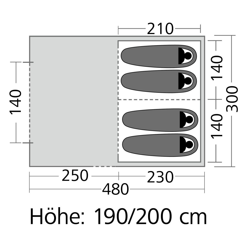 Tunnelzelt Vespucci – Bild 3