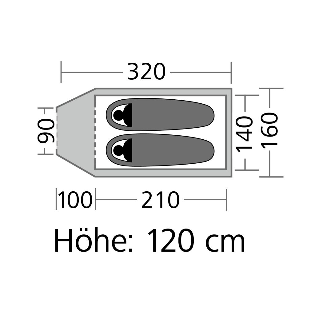 Kuppelzelt Drake 2 – Bild 3