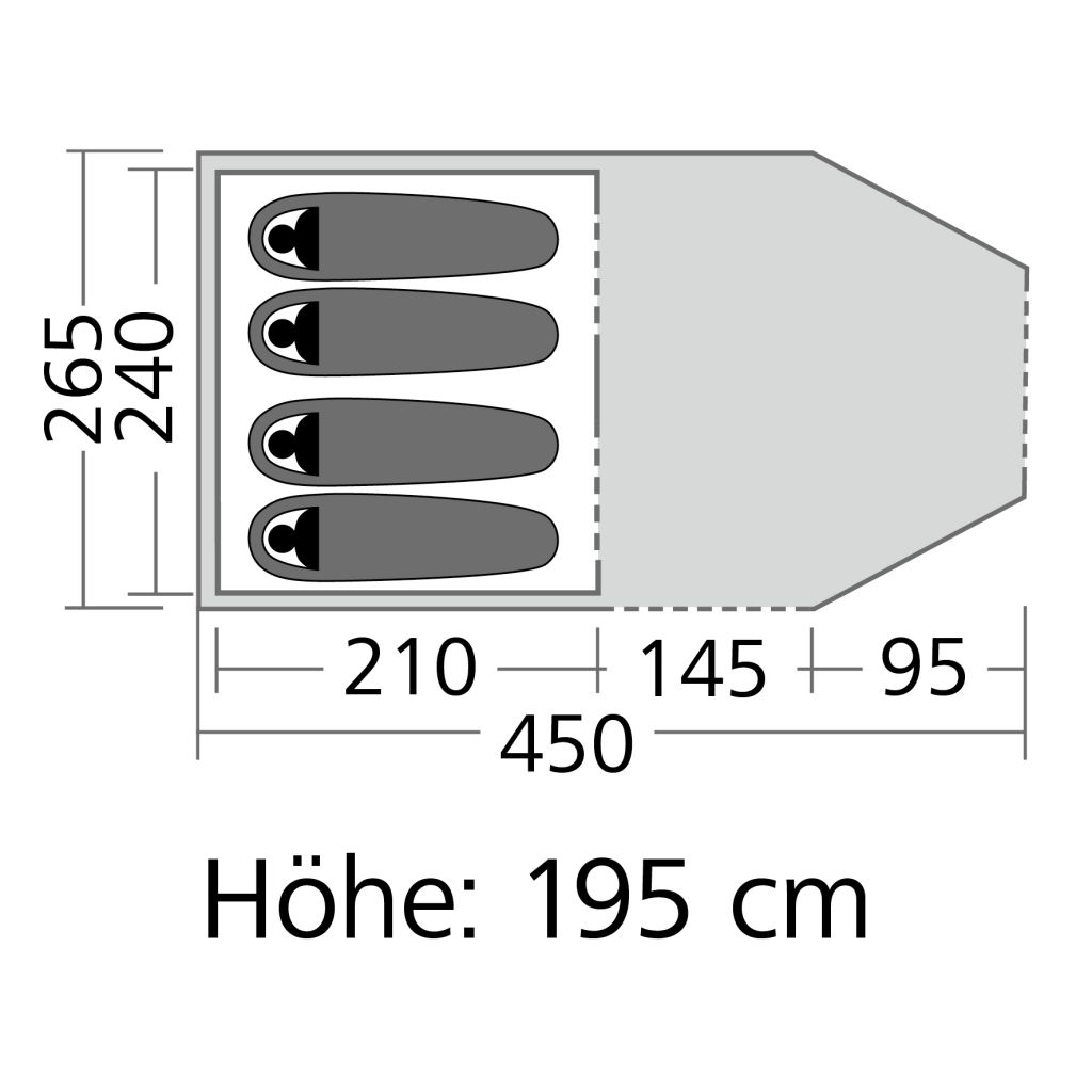 Tunnelzelt Lyra 4 – Bild 4