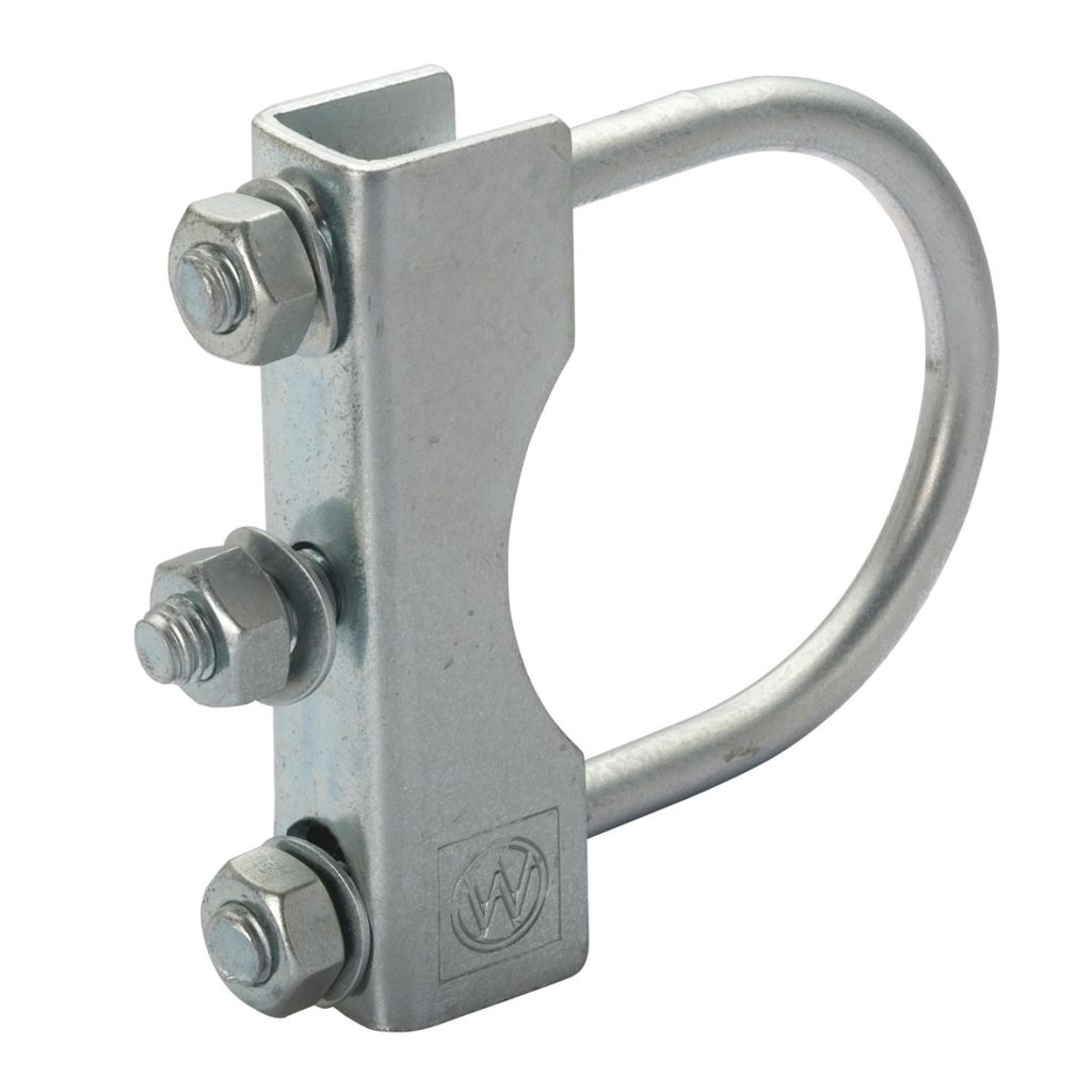 Klemmhalter mit Befestigung an ø 70 mm Rohr – Bild 2