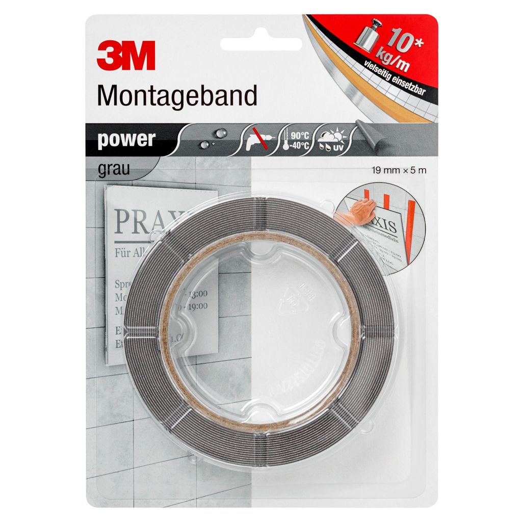 3M™ Doppelseitiges Power-Montage-Klebeband