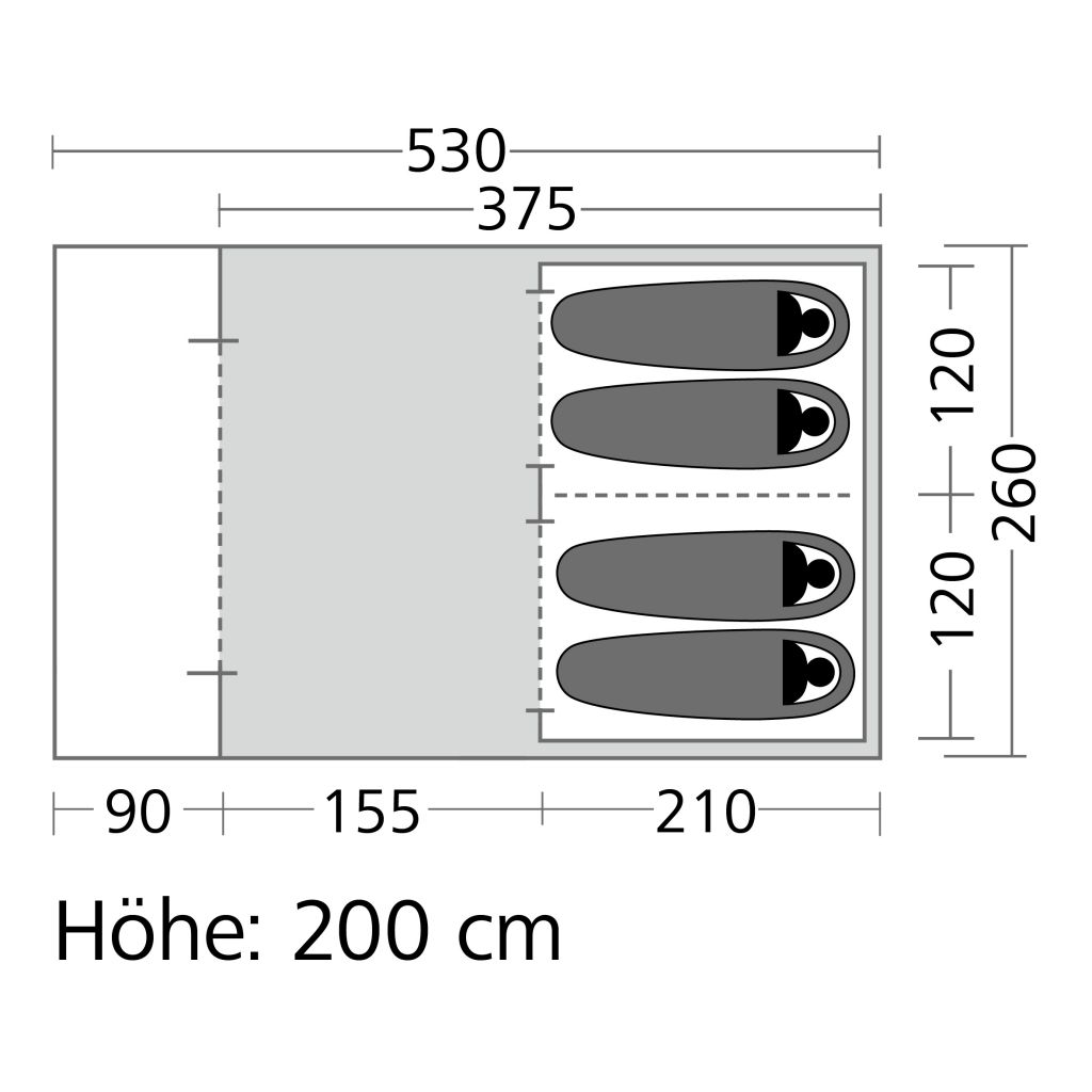 Tunnelzelt Tucson 4 – Bild 3