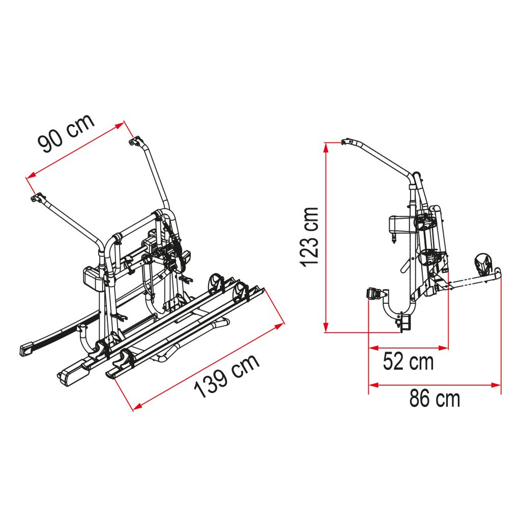 Fahrradträger Carry-Bike V-Klasse Lift E-Bike – Bild 2