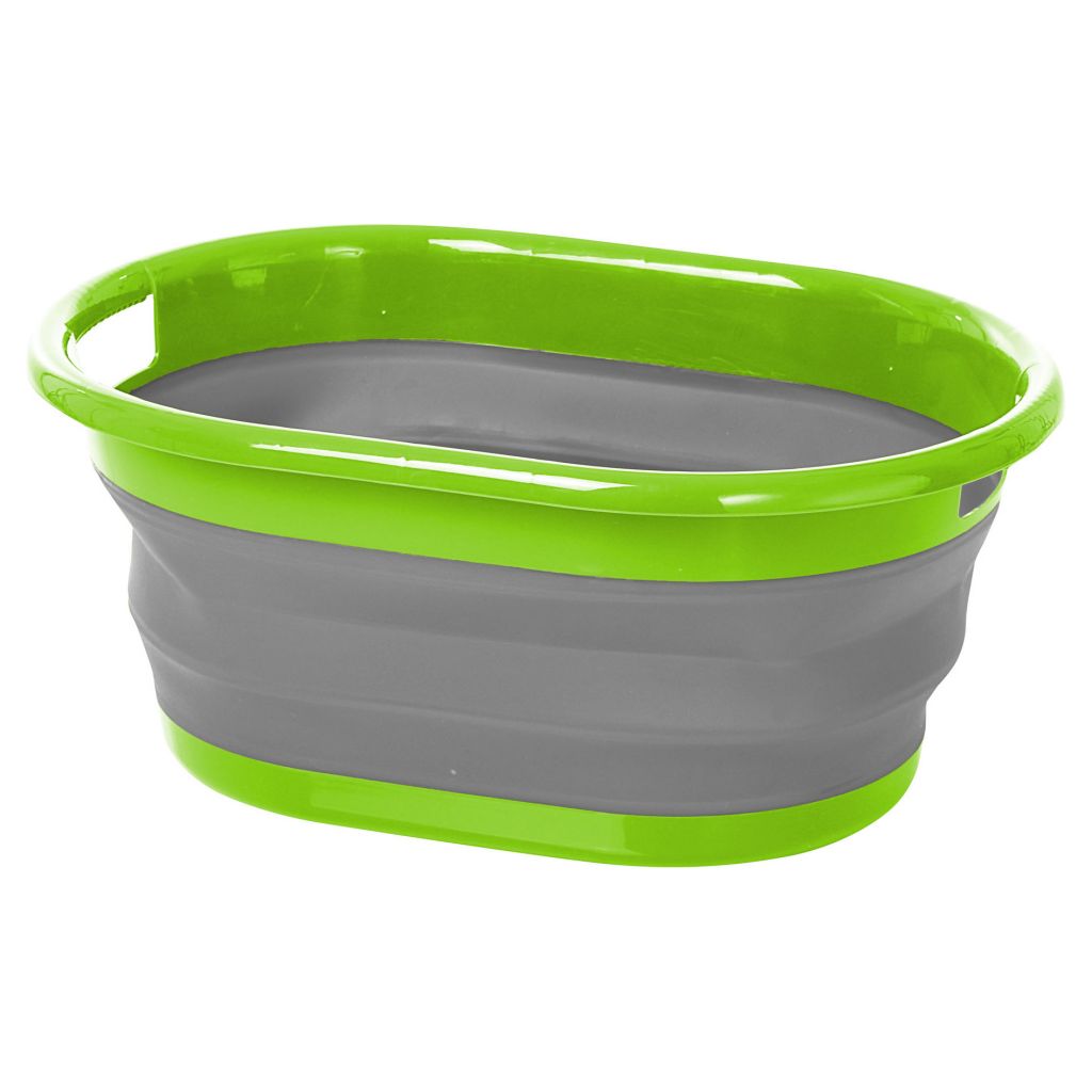 Faltbare Waschschüssel Lotus, grün