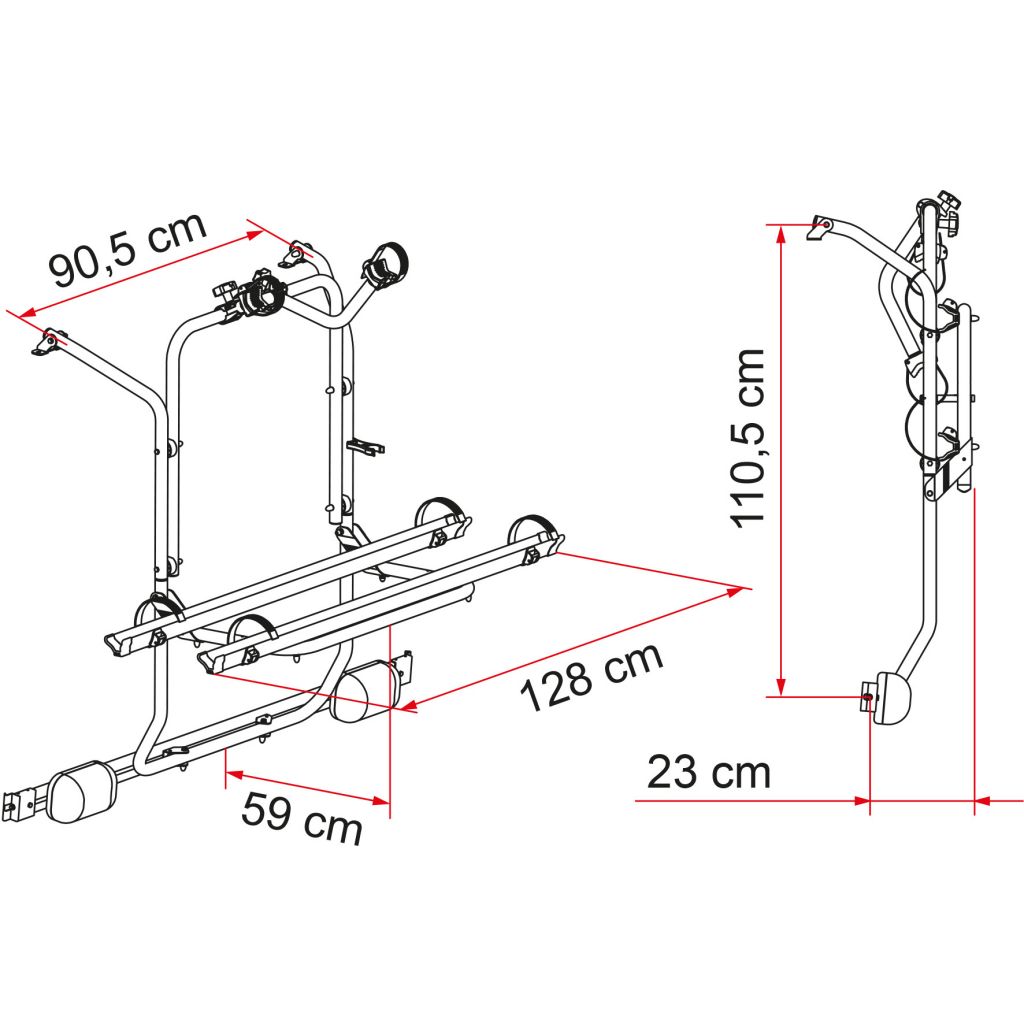 Fahrradträger Carry-Bike Mercedes Viano – Bild 2