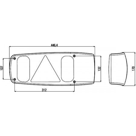 Heckleuchte Caraluna I für Wohnwagen – Bild 2