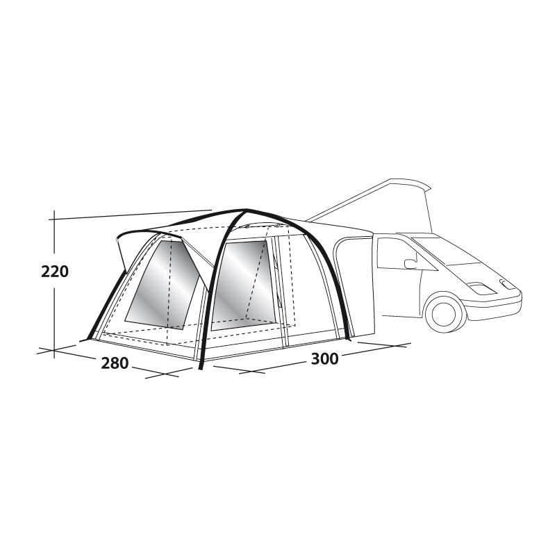 Busvorzelt Milestone Pro Air – Bild 3