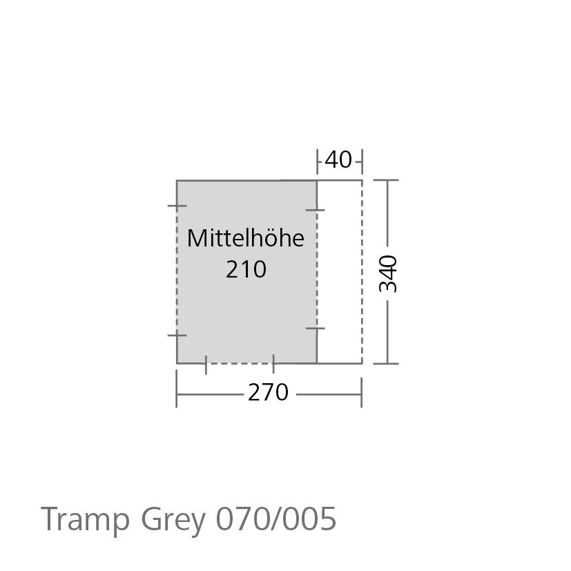 Busvorzelt Tramp Grey – Bild 2