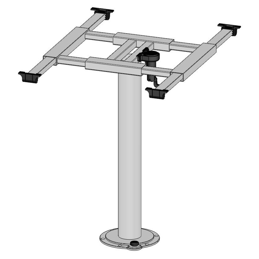 Tischgestell mit Verdrehung und Verschiebung – Bild 2