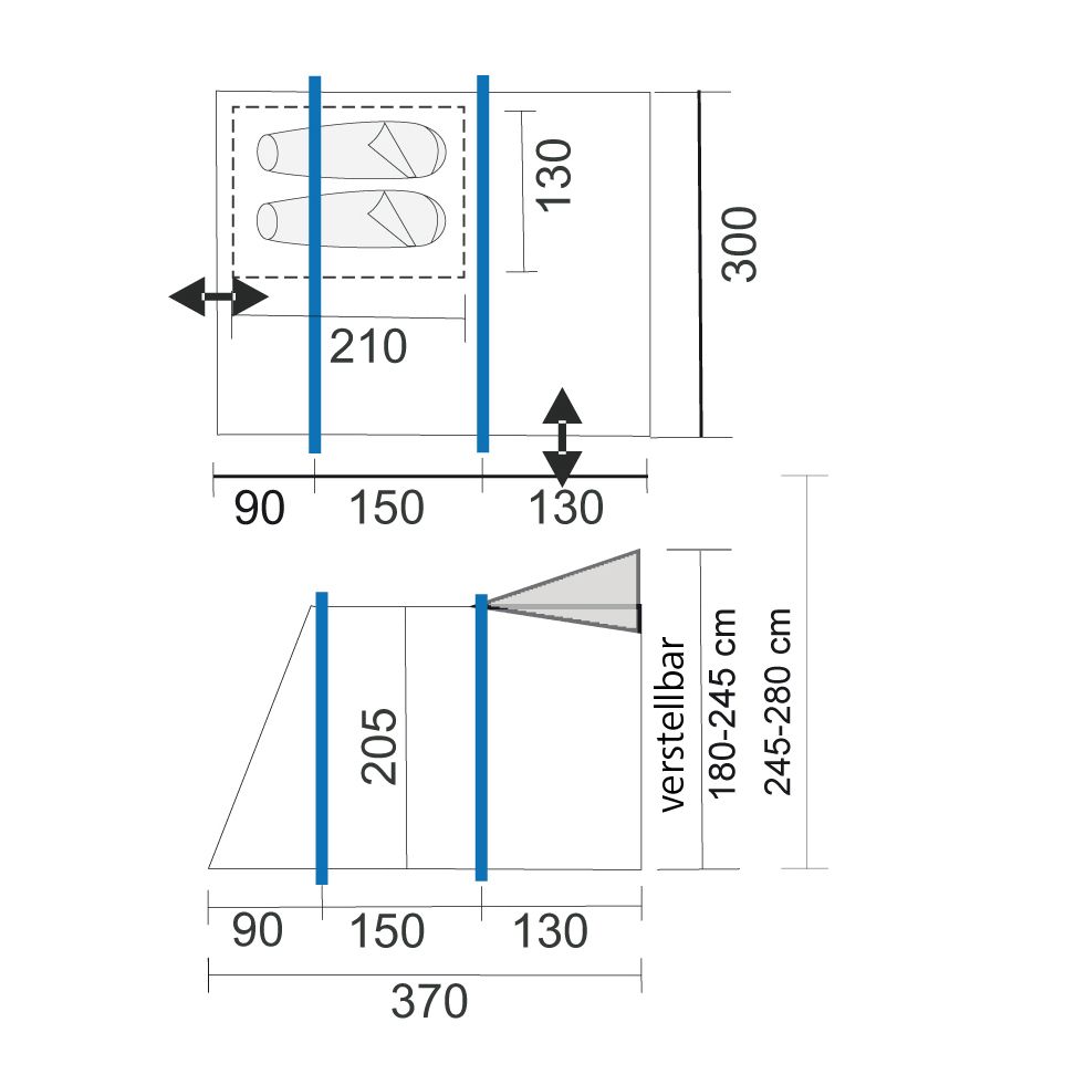 Busvorzelt Hydra 300 Low – Bild 7