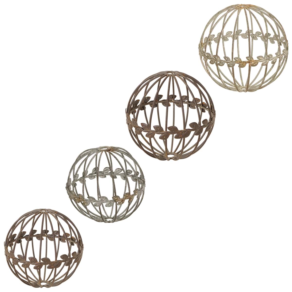 Metallkugeln Blumenranke