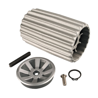 Rolle kplt. inkl. Deckel, Sicherungsring und Passfeder