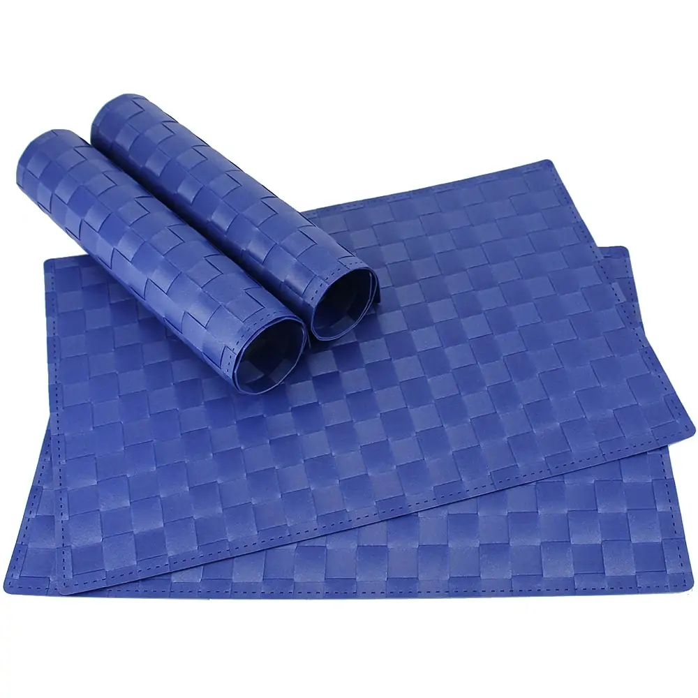 Tischsets Platzsets MODERN 4er Set geflochten Kunststoff bunt / Farbe wählbar – Bild 7