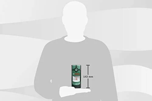 Bosch Ortungsgerät Truvo (Ein-Knopf-Bedienung für einfache Nutzung, Strom & Metall Leitungssucher) – Bild 3