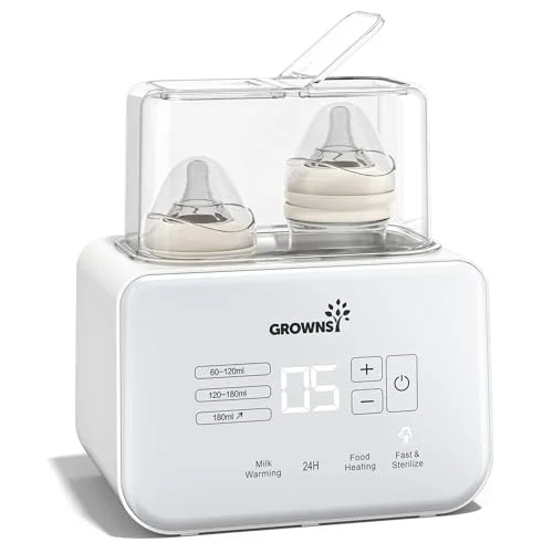 Grownsy Babyflaschenwärmer & Sterilisator 8-in-1 mit LCD-Display
