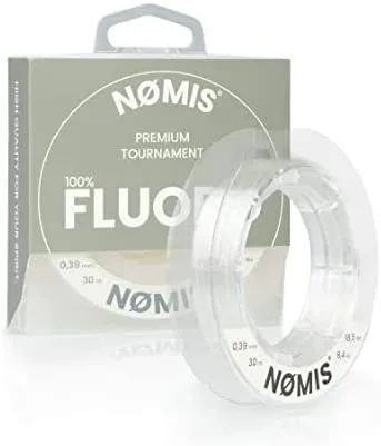 NØMIS Fluorocarbon Vorfachschnur | Ø 0,18-0,60 mm | 100% Fluorocarbon Angelschnur | Hohe Tragkraft | Perfekt als Fluorocarbon Vorfach für Barsch, Zander, Hecht oder Forelle