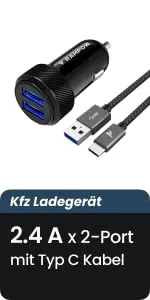 RAMPOW, Kfz Ladegerät, 24 W 12-24V / 4,8A 2-Port USB – Bild 7