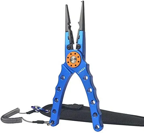 Lixada 20cm Aussen multifunktionale Angeln Zangen Linie Cutter Hook Remover Tackle – Bild 5