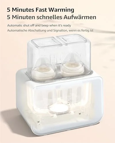 Grownsy Babyflaschenwärmer & Sterilisator 8-in-1 mit LCD-Display – Bild 3