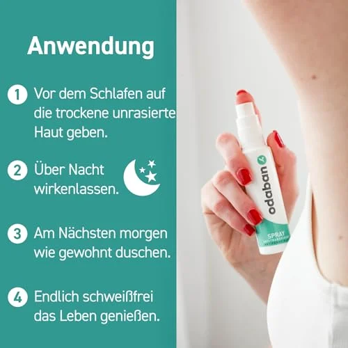 ODABAN Antitranspirant Deo Spray gegen starkes Schwitzen – Bild 9
