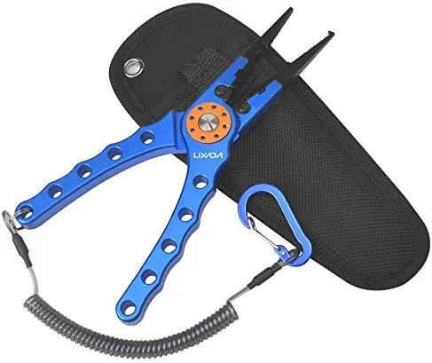 Lixada 20cm Aussen multifunktionale Angeln Zangen Linie Cutter Hook Remover Tackle – Bild 7