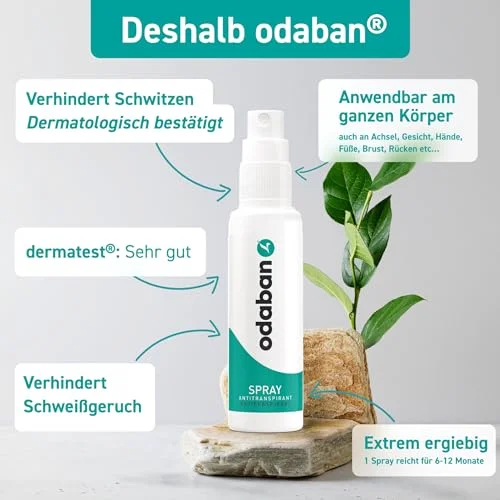 ODABAN Antitranspirant Deo Spray gegen starkes Schwitzen – Bild 3