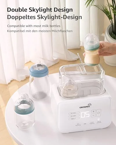 Grownsy Babyflaschenwärmer & Sterilisator 8-in-1 mit LCD-Display – Bild 7