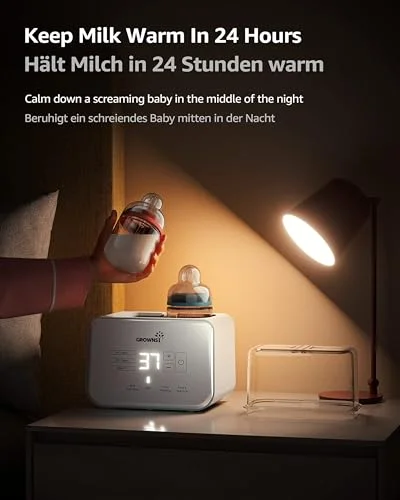 Grownsy Babyflaschenwärmer & Sterilisator 8-in-1 mit LCD-Display – Bild 4