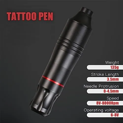 Dragonhawk Tattoo Kit Cartridge Tattoo Machine Kit Pen Rotary Tattoo Machine Set 20 Cartridges Tattoo Needles Tattoo Pedal Power Supply for Tattoo Artists – Bild 3