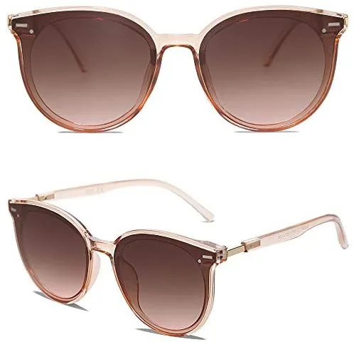 SOJOS Klassisch Retro Runde Sonnenbrille Damen Herren Gross Brille – Bild 3