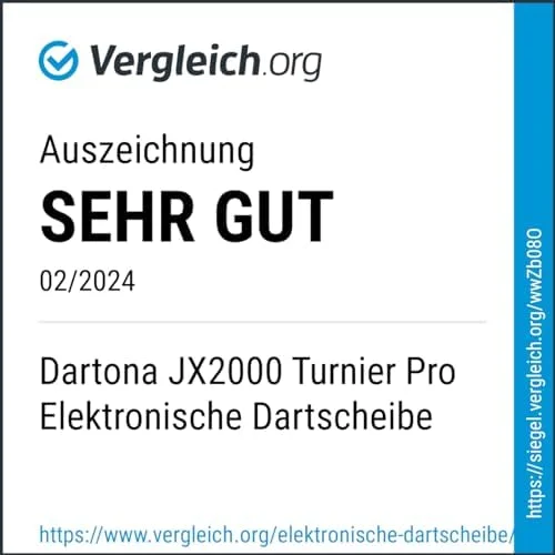 Elektronische Dartscheibe Dartona JX2000 Turnier Pro – 41 Spiele, 200+ Varianten – Bild 3