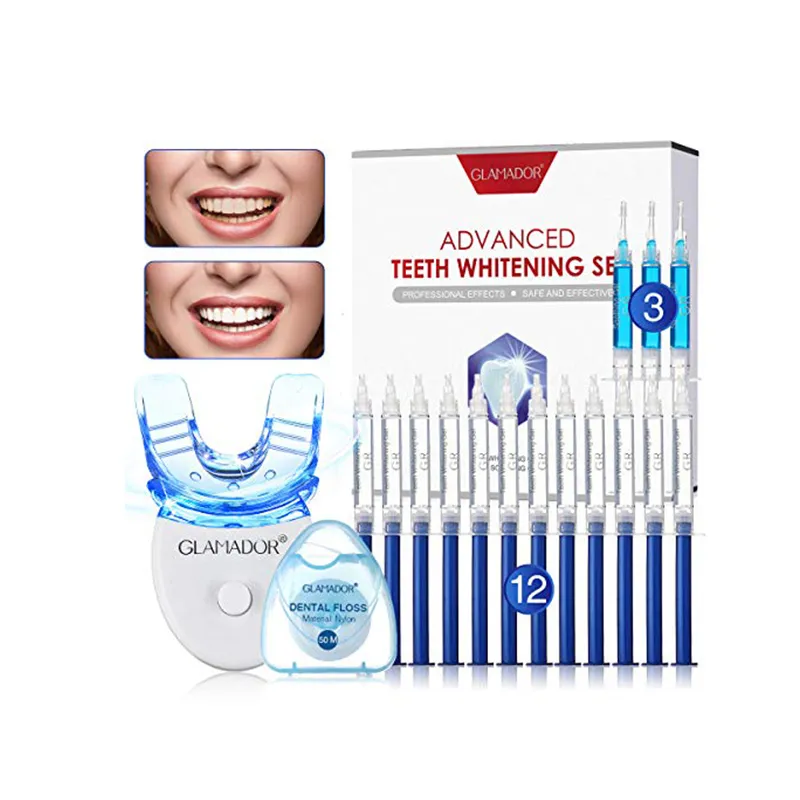 GLAMADOR Zahnaufhellung Set-Professionelles Zahnweiss Kit