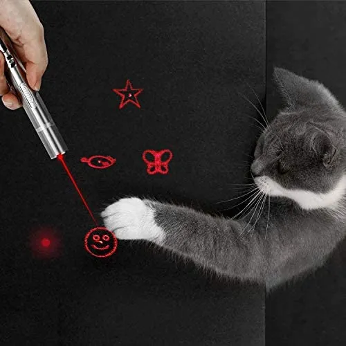 Toozey LED Pointer Katzen Hund Spielzeug Haustier LED Light Licht Pointer mit USB Wiederaufladbar, Bonus Zwei kleine Mäuse Spielzeug – Bild 7