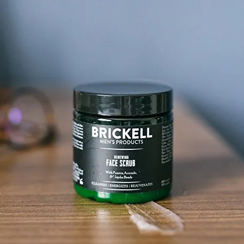 Brickell Men‘s Renewing Face Scrub – Natürliches und organisches Gesichtspeeling für Männer – Porentiefe Gesichtsreinigung mit Jojoba Perlen, Kaffee-Extrakt und Bimsstein – Bild 6
