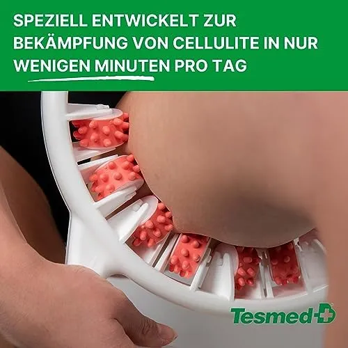 TESMED Cellulite Massagegerät, Klinisch Nachgewiesene Wirksamkeit, Made in Italy, Anti Cellulite Massagegerät mit Rollen, welche die Haut heben, straffen und glätten. Patentiert – Bild 3