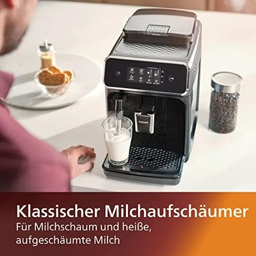 PHILIPS 2200/2300 KAFFEEVOLLAUTOMAT – LATTEGO, TOUCHDISPLAY, MATT SCHWARZ – Bild 3