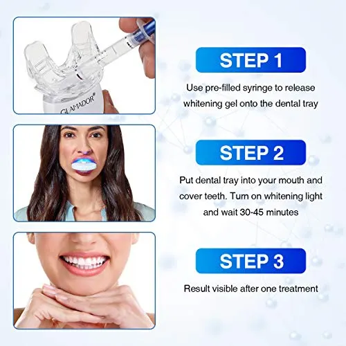 GLAMADOR Zahnaufhellung Set-Professionelles Zahnweiss Kit – Bild 5