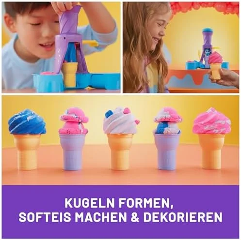 Kinetic Sand Softeis Station – Magischer Sand (396 g) & Zubehör für Kinder ab 3 Jahren – Bild 3