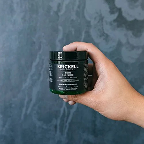 Brickell Men‘s Renewing Face Scrub – Natürliches und organisches Gesichtspeeling für Männer – Porentiefe Gesichtsreinigung mit Jojoba Perlen, Kaffee-Extrakt und Bimsstein – Bild 7