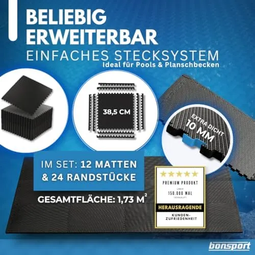 bonsport Pool Unterlegmatte – Bodenschutz für Pool/Planschbecken – Bild 5