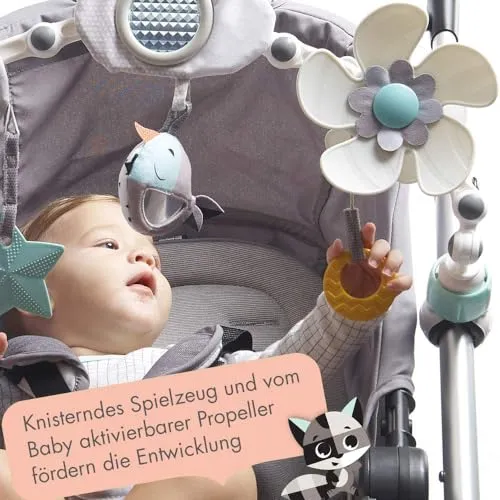 Sunny Stroll Spielbogen – Interaktives Rasselspielzeug, ab 0 M +, mit Universal Clips – Bild 3