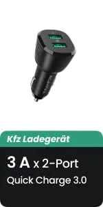 RAMPOW, Kfz Ladegerät, 24 W 12-24V / 4,8A 2-Port USB – Bild 8