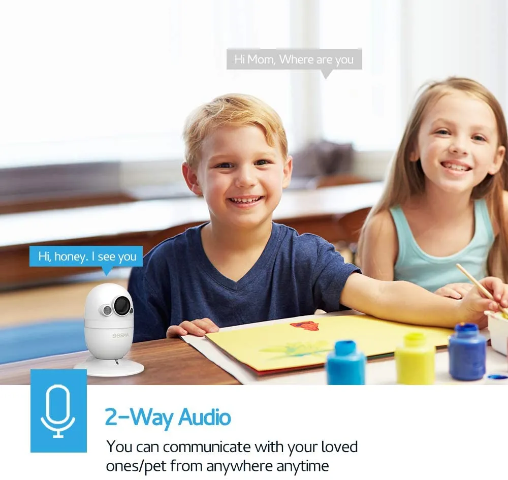 Video-Babyphone HD-WiFi-Kamera mit 2-Wege-Audio, Nachtsicht, Geräusch- und Bewegungserkennung – Bild 5