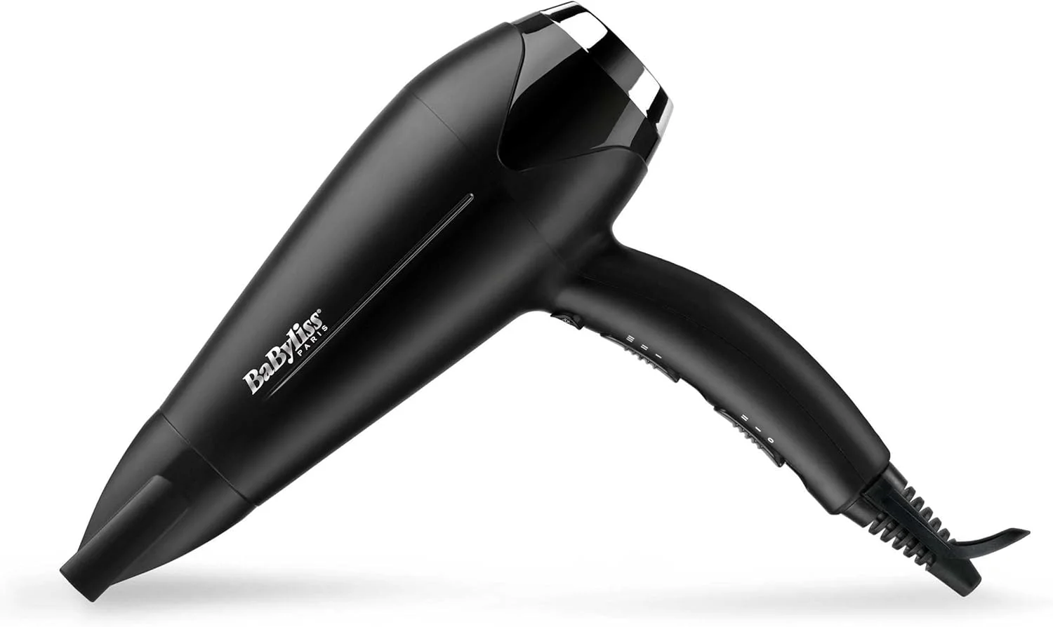 BaByliss Turbo Smooth 2200 Haartrockner – Schwarz/Silber, D572DE – Bild 2