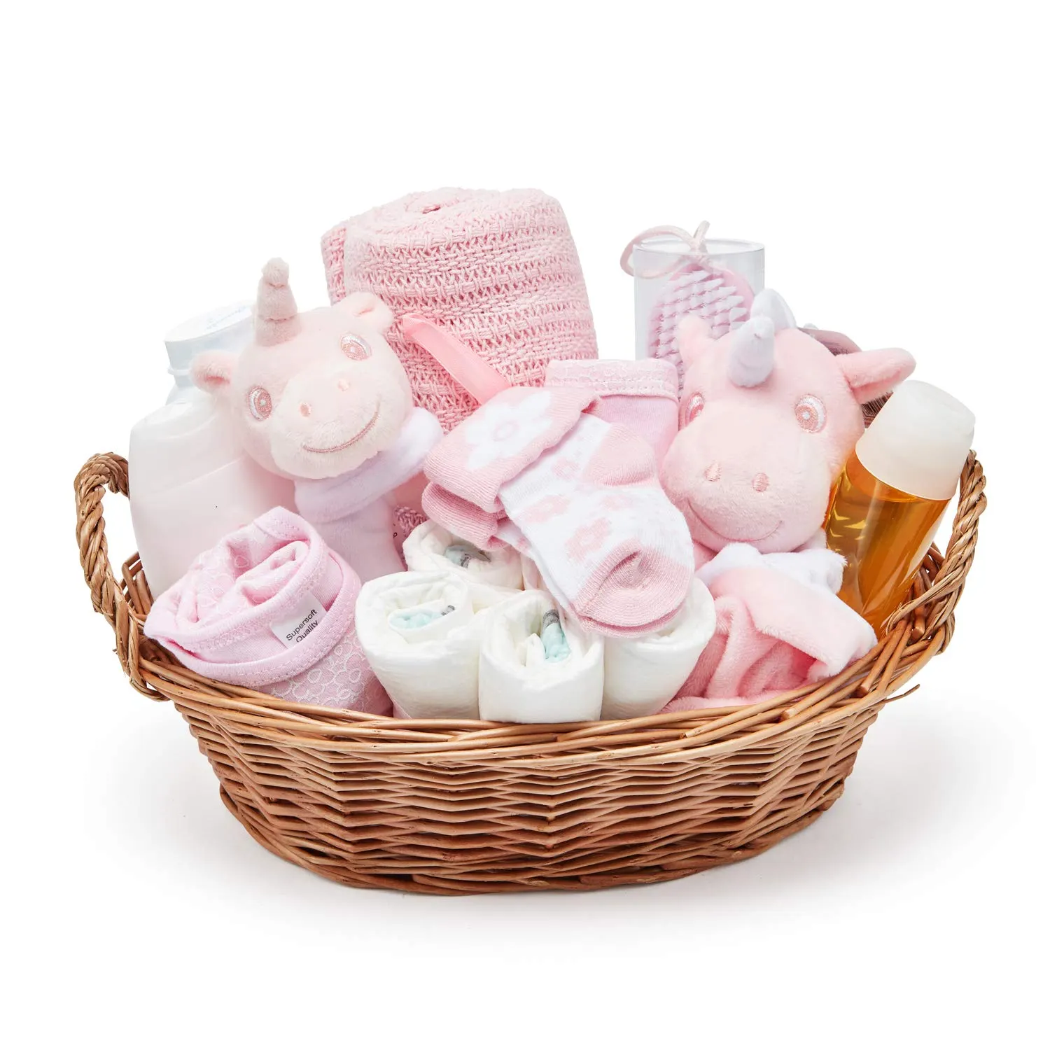 Korb für Baby Shower mit Baby Sachen – Bild 2