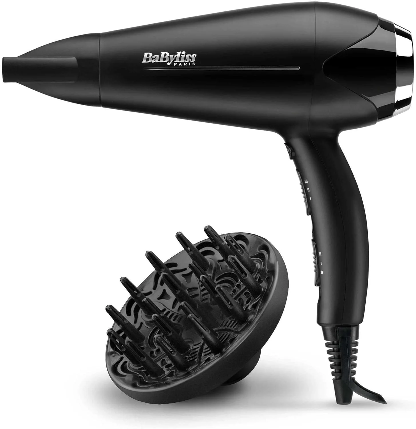 BaByliss Turbo Smooth 2200 Haartrockner – Schwarz/Silber, D572DE – Bild 3