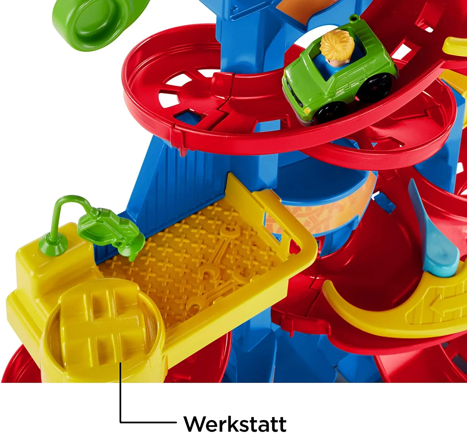 Fisher-Price FXK59 – Little People Hochhausrennbahn und Parkhaus für Kinder – Bild 5