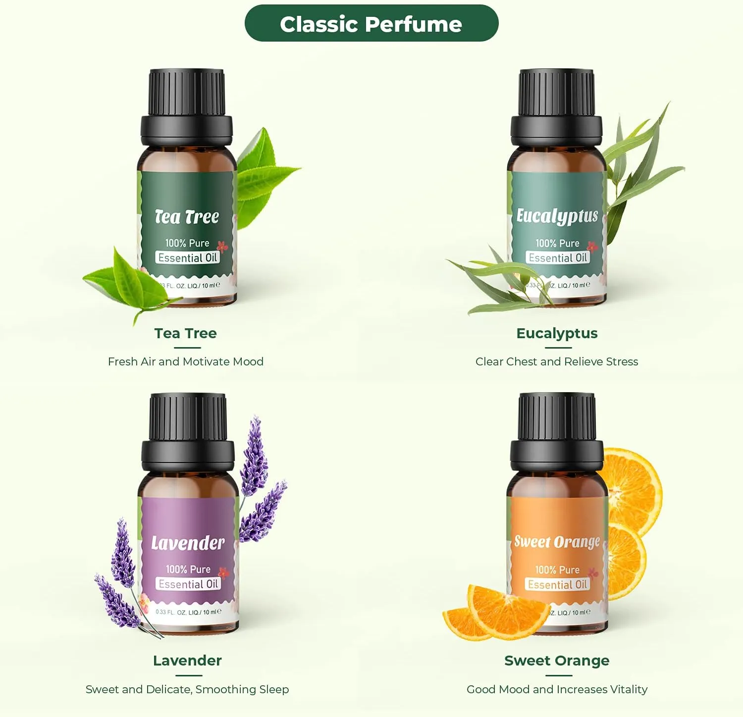 Ätherische Öle Set für Diffuser 12 x 10ml | 8 x 10ml – 100% Naturrein Aroma Diffuser Aromatherapie Öl Aromaöl Duftöle – Essential Oils – Bild 2