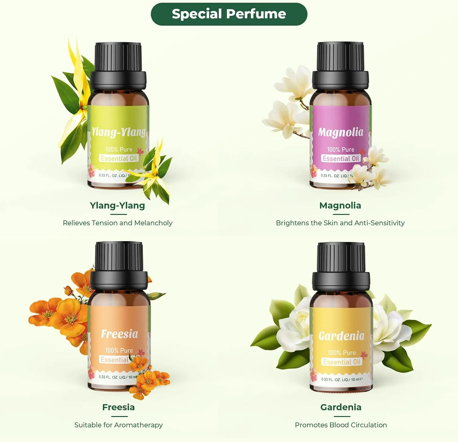 Ätherische Öle Set für Diffuser 12 x 10ml | 8 x 10ml – 100% Naturrein Aroma Diffuser Aromatherapie Öl Aromaöl Duftöle – Essential Oils – Bild 5